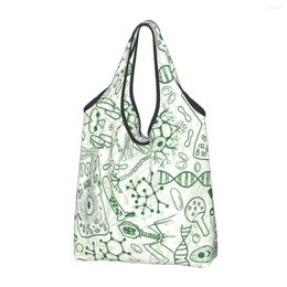 Boodschappentassen Germ Science Grocery Bag Funny Shopper Tote Schouder Big Capaciteit Portable Chemistry Lab Tech Handtas