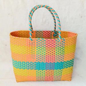 Boodschappentassen Handgemaakte tas Geweven portemonnee Vrouwelijke schouder Milieu Groentemand Picknick Fris Ins Strand Modieus