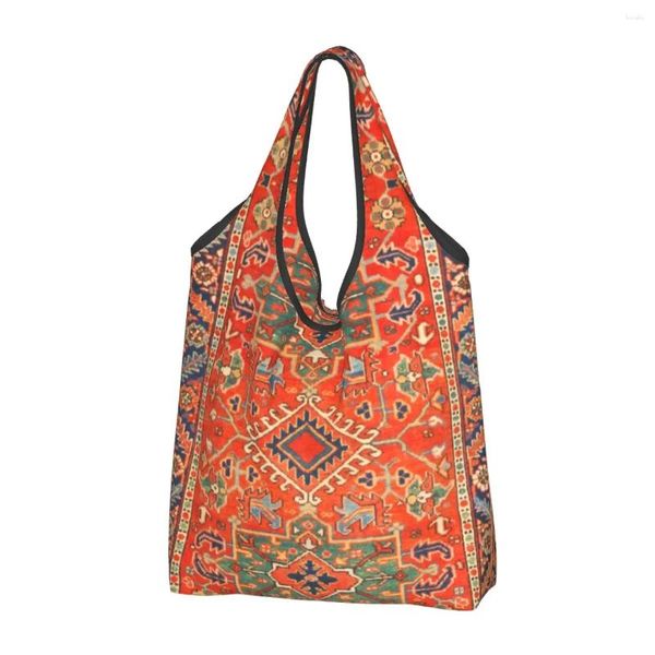 Sacs à provisions Karadaja Antique tapis persan épicerie Shopper fourre-tout épaule grand Vintage turc ethnique Kilim sac à main