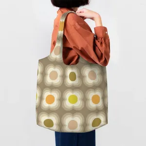 Boodschappentassen Kawaii Petunia Patroon Orla Kiely Tote Bag Recycling Canvas Kruidenier Schouder Shopper Pography Handtassen