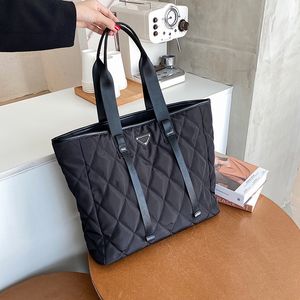 Boodschappentassen dame mooie stijlvolle nylon schouderwerk hoogwaardige handtas voor vrouwen modieuze tote big capaciteit 230313