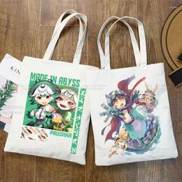 Sacs à provisions fabriquées dans Abyss Ulzzang Shopper Sac imprimé toile nanachi riko manga japonais sac à main