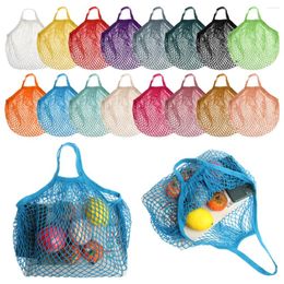 Sacs de courses en maille, sac à ficelle, filet de mode, sac à main de stockage de fruits réutilisable, fourre-tout à bandoulière pour femmes