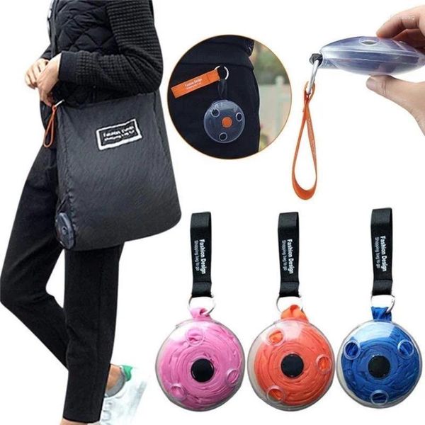 Sacs à provisions Mini sac de rangement pliant portable Small Small Disc Travel Reutilisable Supermarché en plein air