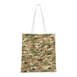 Sacs de courses Multicam motif de Camouflage épicerie impression personnalisée toile fourre-tout sac à bandoulière militaire armée Camouflag sac à main