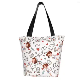 Boodschappentassen leydesigns schattig patroon schoudertas grote shopper opvouwbare eco vrouwelijke reishandtassen casual zomerbakken