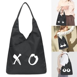 Boodschappentassen Nylon Herbruikbare Opbergtas Opvouwbare Eco-tas Leuke Kawaii Borst Bedrukking Tote Waterdichte Winkelier Supermarkt Handtassen