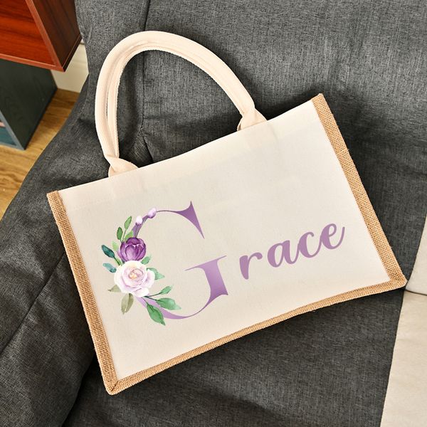 Bolsas de compras Personalizadas Fecha personalizada Tote Bachelorette Party Bolsa de hombro Boda Dama de honor Bolso de lujo Dama de honor Regalos de novia 230918