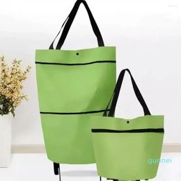 Bolsas de compras, carrito plegable portátil, bolsa con ruedas, organizador de alimentos, verduras con ruedas, paquete plegable reutilizable