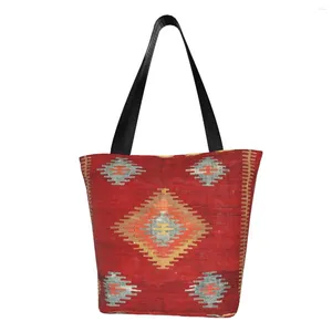 Sacs à provisions imprimés Cal Antique turc fourre-tout toile Shopper épaule bohème ethnique Vintage tapis persan Tribal sac à main