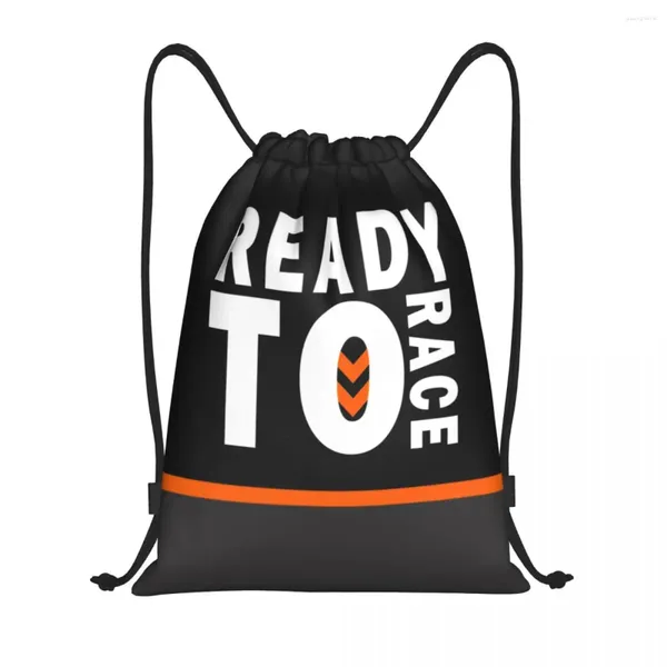 Sacs à provisions prêtes à faire la course Enduro Cross Motocross DrawString Backpack Gym Sports Sackpack Off Road Moto String Sac pour courir