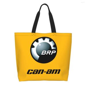 Sacs de courses Recyclage Can Am BRP ATV Sac Femmes Toile Épaule Fourre-Tout Durable Épicerie Shopper