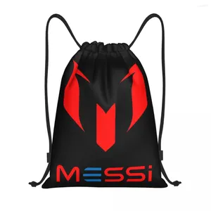 Bolsas de compras Red Messis 10 Fútbol Fútbol Mochila con cordón Deportes Bolsa de gimnasio para hombres Mujeres Sackpack