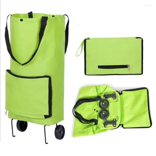 Bolsas de compras bolsas para el hombro de gran capacidad organizador de alimentos organizador plegable de carrito ecológico de remolcos plegables