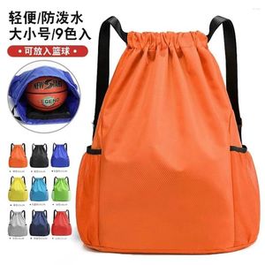 Sacs à provisions Sports Oxford DrawString Bag Bundle Pocket Bignapacity Basketball Football Yoga Sport Gym de travail Sac à dos