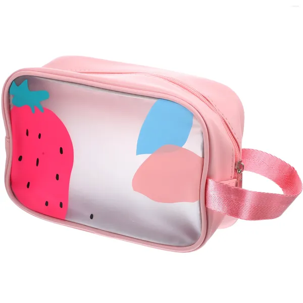 Bolsas de compras Bolsa de viaje Bolsa transparente Organizador de maquillaje Traje de baño mojado portátil Mujeres PPC Chica