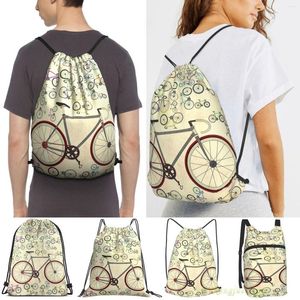 Sacs de courses unisexes avec cordon de serrage, sac à dos pour vélo de route, pour femmes et hommes, voyage en plein air, entraînement, Fitness