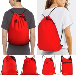 Sacs de courses unisexes avec cordon de serrage, uniforme de visiteur en V, sacs à dos pour femmes et hommes, voyage en plein air, sac de Fitness