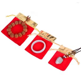 Bolsas de compras Bolsa de terciopelo Bolsas con cordones Bolsas de joyería de tamaño pequeño Exhibición de regalo Embalaje Sachet Fabric