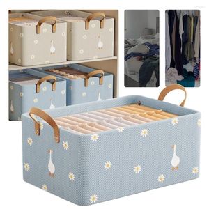 Sacs de courses, organisateur de vêtements de garde-robe avec poignée, boîtes de rangement de placard pliables pour sous-vêtements chaussettes écharpes jupes