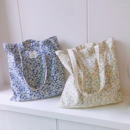 Bolsas de compras, bolso de hombro para mujer, bolso grande de algodón con bolsillo abierto para comestibles, bolsos plegables reutilizables para estudiantes y libros