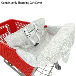 Cubiertas para carritos de compras 2 en 1 Protección de carro lavable Cómoda seguridad Cubierta para carrito de compras Soporte para teléfono Poliéster plegable para silla alta de bebé 231010