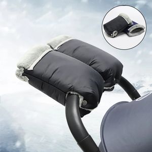 Cubiertas para carritos de compras, 2 uds., guantes cálidos para cochecito de invierno, accesorio para cochecito impermeable, manopla para cochecito de bebé 231030