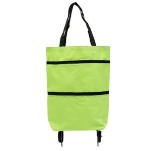 Chariots de courses 1 pc Pliant Shopping Pull Cart Chariot Sac Avec Roues Sacs À Provisions Pliables Sacs D'épicerie Réutilisables Organisateur De Nourriture Sac De Légumes 230625