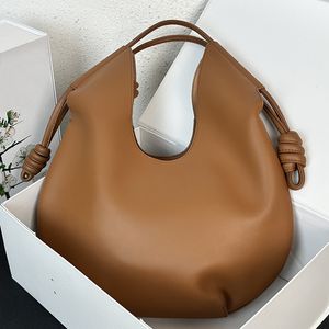 Sac fourre-tout de shopping, sac à main de mode, couleur unie, sacs à bandoulière Hobos, pochette de voyage en cuir de vache de haute qualité, grande capacité, sac à main de shopping, pochette à fermeture éclair