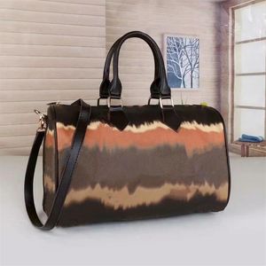 shoppingnew 33 tamaño Fashion Color Boston Bag Tie Dye Handle Bag con Should'er Strap Boston Bags para 290J