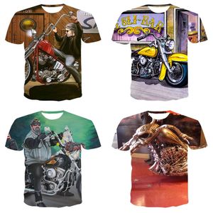 Korte 3D-mouwen heren motorfiets Quick Drying Sports T-shirt