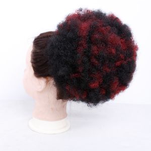 6inch 8inch Dames Elastische net Curly Chignon met twee plastic kammen Updo Cover Synthetic Hair Beauty