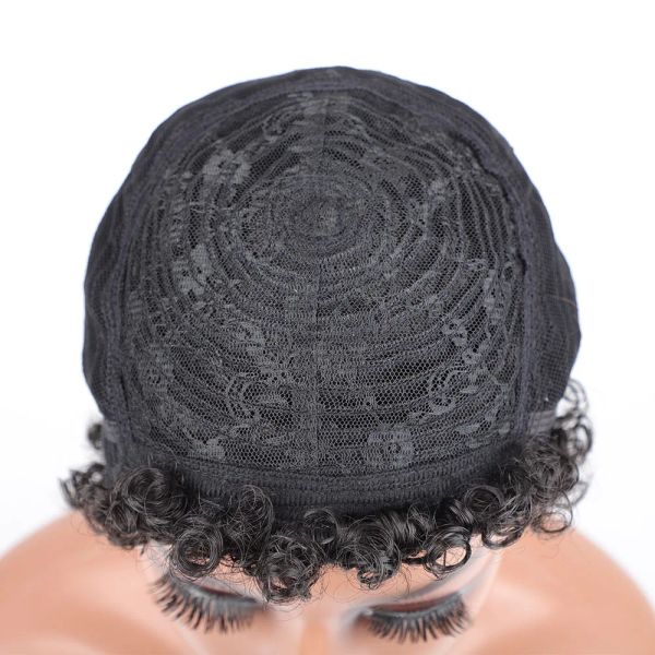 Broissures de cheveux synthétiques afro bouclées pour femmes noires coiffures courtes pixie cut wigs avec cheveux fins noirs bruns bruns blonds perruques