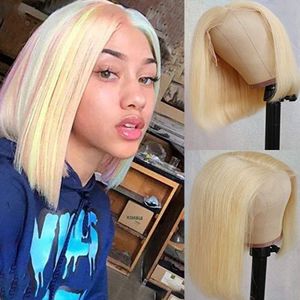 Korte Bob Pruik Lace Front Menselijk Haar Pruiken Rechte Bob Pruiken Remy Braziliaanse Haar Pruiken Voor Zwarte Vrouwen Roze Pruik