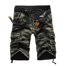 Korte vrachtcamouflage en coton pour homme vtement de marque Confortable Fourni Sans Ceinture Collection T 220312