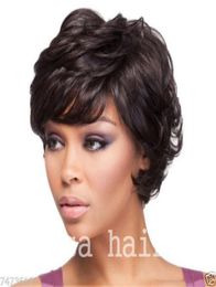 Perruques de cheveux humains bouclés courts cheveux brésiliens célébrité pas cher très court naturel noir humain aucune dentelle perruque sans dentelle pour les femmes noires6886779