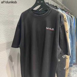 Korte Frankrijk Afdrukken balencigaly Shirts Parijs Europa balencigaly Luxe Brief Grafisch Ontwerper Mode Mannen Heren Mouw T-shirt T Vrouwen 2b Kleding Casual Co