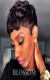 Broissons à lutte à lutin pour femmes noires perruque de cheveux humains pour femmes petites afro-américaines américaines bon marché humanes mignon wig5528570