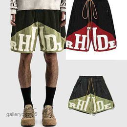 Short Rhude Taille Pantalons de mode Sport d'été Shorts de sport Big pour hommes occasionnels Basketball et femmes 2023 Haute qualité Vente pas cher