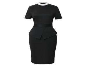 Korte mouw volwassen vrouwen geestelijken jurk katholieke werkjurken Black704533111