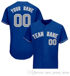 Korte Mouw Baseball Jersey Aangepaste steek uw naam / nummer Ademend 052