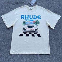 Manches courtes F1 Racing Print Cotton High Street Fashion T-shirt ample pour hommes et femmes Top à manches courtes W220813