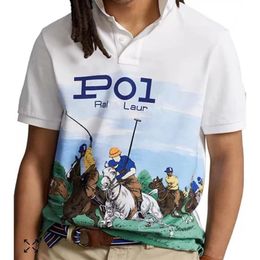 Polos pour hommes à manches courtes Designer de luxeNew Spring Summer Fashion Polos Mens Designer Brand T-shirt249p