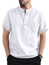 Casual shirts van korte mouwen 2021 Nieuwe herfstmode Multicolor -knoppen Up shirts Street Style Losse shirt Tops Dagelijkse blouse G220511