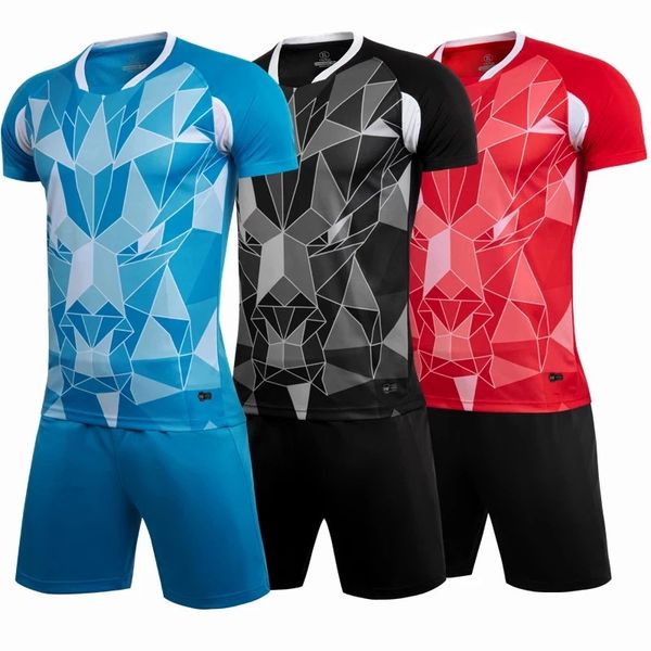 Ensemble d'uniforme de football à manches courtes Hommes Garçons Maillots de football pour enfants Survêtement personnalisé Adulte Enfants Sports Vêtements de formation Costumes 240312