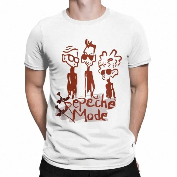 Camisetas de manga corta Ropa impresa Novedad DM Band Roses Depeches Mode Camisetas para hombres O Cuello Camisetas e5Dj #