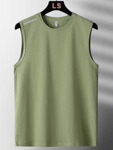 Korte mouw Vest Heren voor zomer patchwork Black Red T -shirt Gym Tankt T -stukken Mode Kleding Oversize 7xl 8xl o Nek 240415