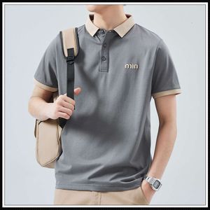 Korte zomer dun kort POLO-shirt, licht zakelijk mode, veelzijdig casual revers T-shirt voor heren, overhemd met halve mouwen