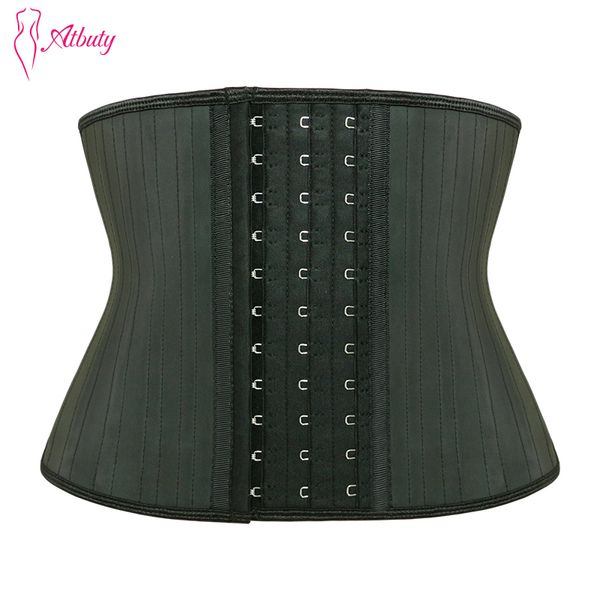 Torse court Latex Corset Taille Formateur 25 Corps désossé en acier Shaper Minceur Shapewear CX200724