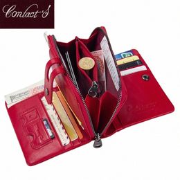 Portefeuille court avec fermeture à glisse à glissière Pocket Geothe Suppine Femme en cuir 2022 Small Fi Card Holder MEY SAC pour les dames L7ML #